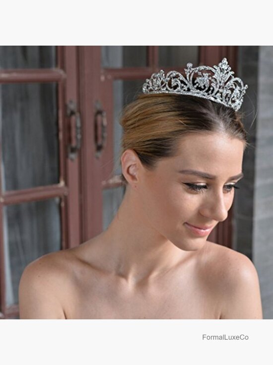Art Deco Crystal Flower Headband Tiara Wedding Hair Accessory
